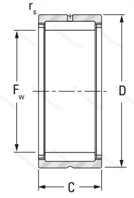 Игольчатый подшипник RNA 4906 от производителя  KOYO Игольчатый подшипник RNA 4906 от производителя  KOYO