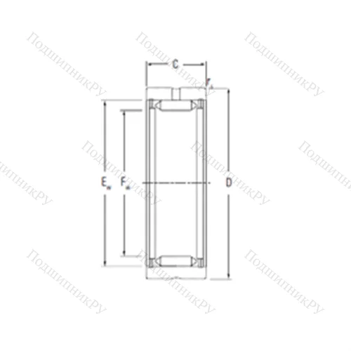Подшипник игольчатый радиальный RNA 2210