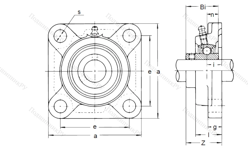 Подшипниковый узел UCF 305