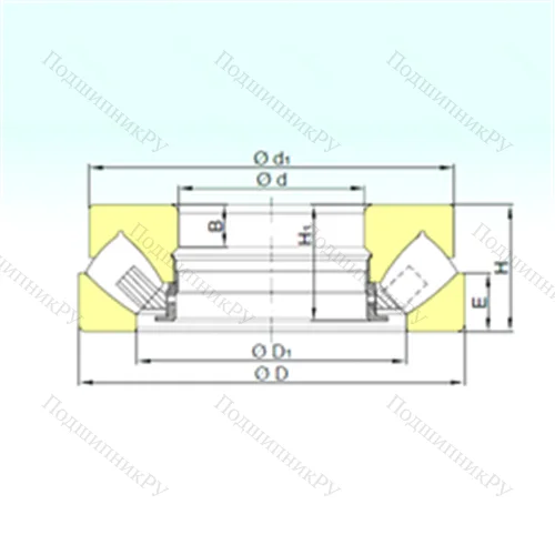 Подшипник роликовый упорно-радиальный 292/1180 M от производителя  ISB