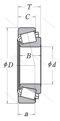 Конический роликовый подшипник HR 30310 J от производителя  NSK