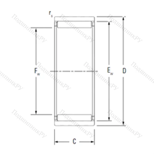 Подшипник игольчатый радиальный RNAO 45X 55X 34