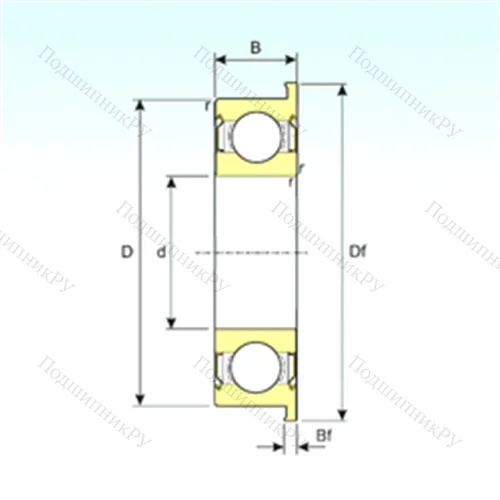 Подшипник шариковый радиальный F 63803ZZ