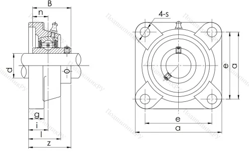 Подшипниковый корпус  F 205 в Оренбурге