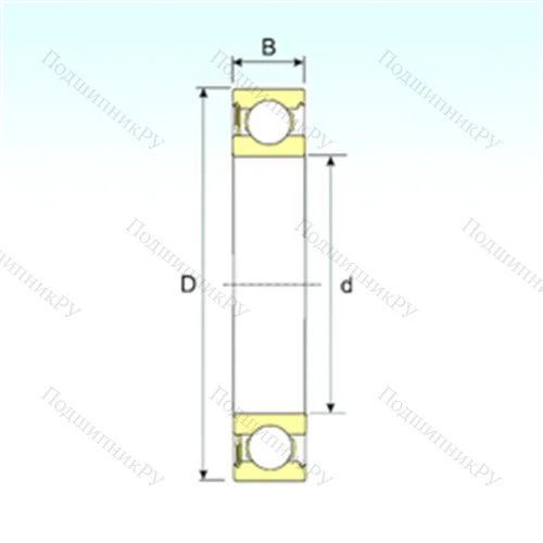 Подшипник шариковый радиальный 6015-RS от производителя  ISB Подшипник шариковый радиальный 6015-RS от производителя  ISB