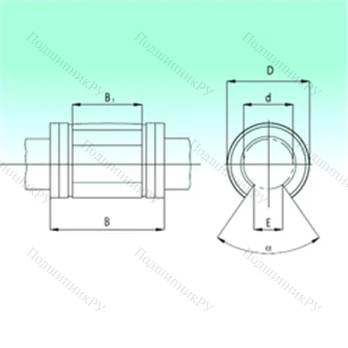 Подшипник шариковый линейный KNO 2045-PP