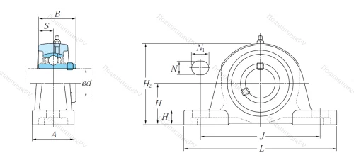 Подшипниковый узел UCP 205 J в Оренбурге