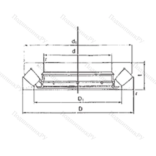Подшипник роликовый упорно-радиальный 9424M от производителя  FBJ