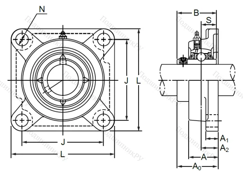 Подшипниковый корпус  F 206 в Оренбурге