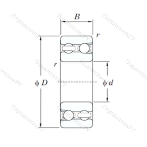 Подшипник шариковый радиальный 4314 от производителя  KOYO