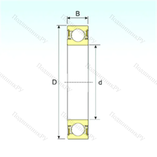 Подшипник шариковый радиальный 61806-2RZ