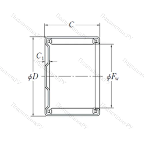 Подшипник игольчатый радиальный MF-2826