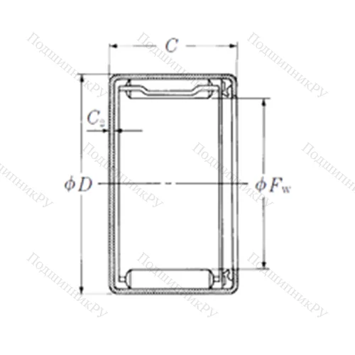 Подшипник игольчатый радиальный MFJT-1814