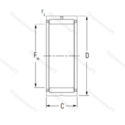 Подшипник игольчатый радиальный NK 29/30 от производителя  KOYO Подшипник игольчатый радиальный NK 29/30 от производителя  KOYO