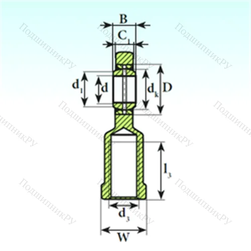 Подшипник скольжения сферический SI 15 ES 2RS