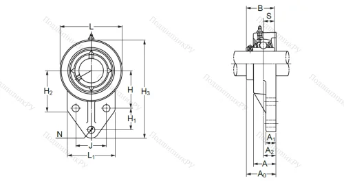 Подшипниковый узел UCFK 208 (UCFH 208) в Оренбурге