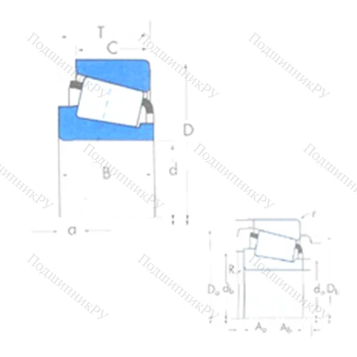 Подшипник роликовый радиально-упорный 39590/39521 от производителя  TIMKEN