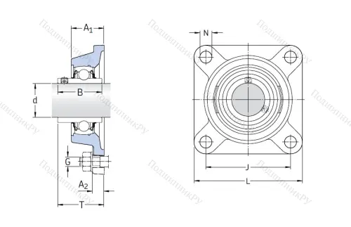 Подшипниковый узел FY 25 TF в Оренбурге