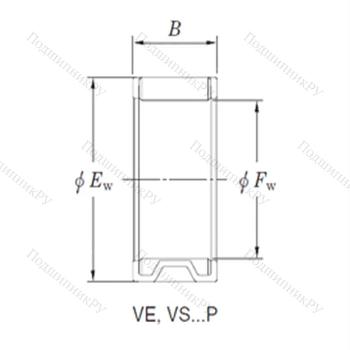 Подшипник игольчатый радиальный 22VS 2814FP