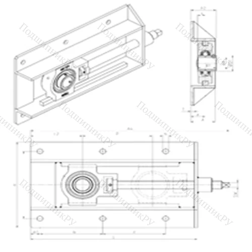 Подшипниковый узел шариковый радиальный UCT 208+WB от производителя  SNR Подшипниковый узел шариковый радиальный UCT 208+WB от производителя  SNR