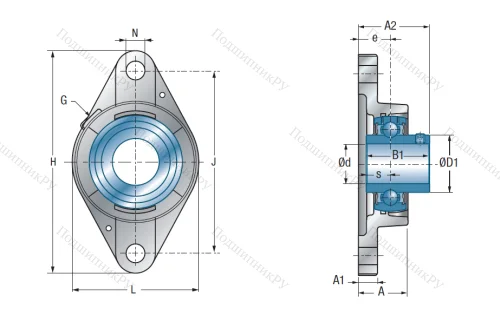 Подшипниковый узел UCFLE 209 в Оренбурге