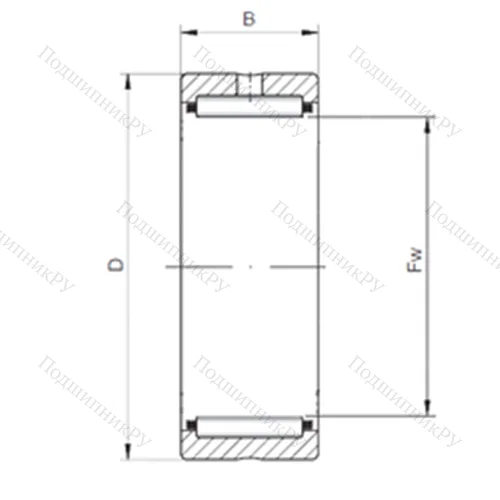 Подшипник игольчатый радиальный NK 30/30