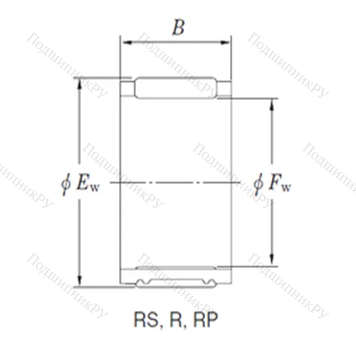 Подшипник игольчатый радиальный RF 566111