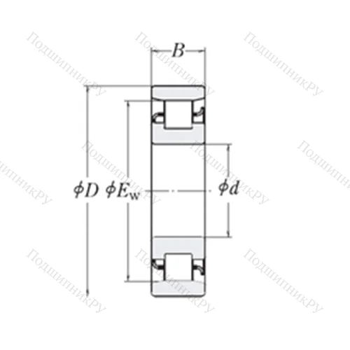 Подшипник роликовый радиальный XLRJ 3.3/4