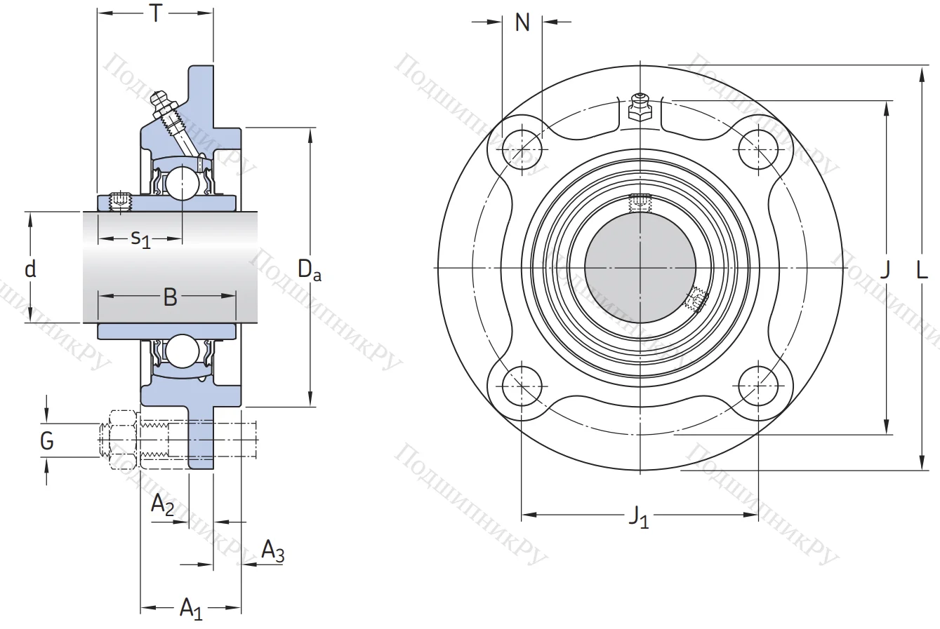 Подшипниковый корпус FYC 509