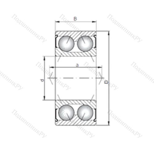 Подшипник шариковый радиально-упорный 3800 ZZ от производителя  CX Подшипник шариковый радиально-упорный 3800 ZZ от производителя  CX