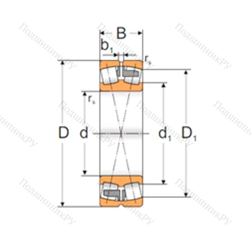 Подшипник роликовый радиальный самоцентрирующийся 22330 ACMAW 33