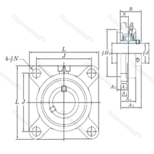 Подшипниковый узел шариковый радиальный UCFS 320-63