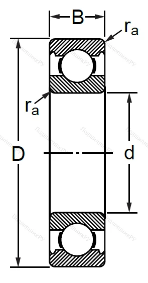 Шариковый однорядный подшипники 130 (6030 (BULK)) в Оренбурге
