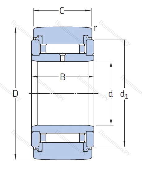 Игольчатый подшипник NATR 15 PP A от производителя  SKF
