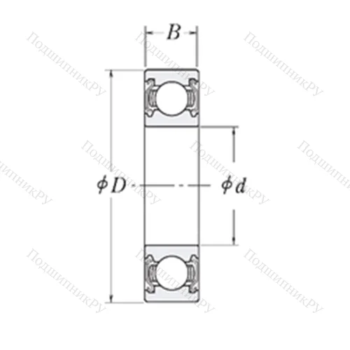 Подшипник шариковый радиальный LJ 1.3/8-2Z