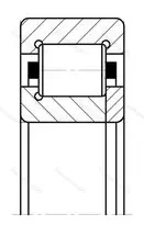 Подшипник NUP 2207 размер 35x72x23 от производителя  SKF