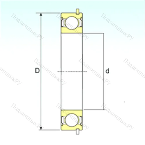 Подшипник шариковый радиальный 6202-ZZNR