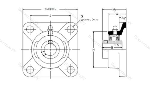 Подшипниковый узел MSF 75 в Оренбурге
