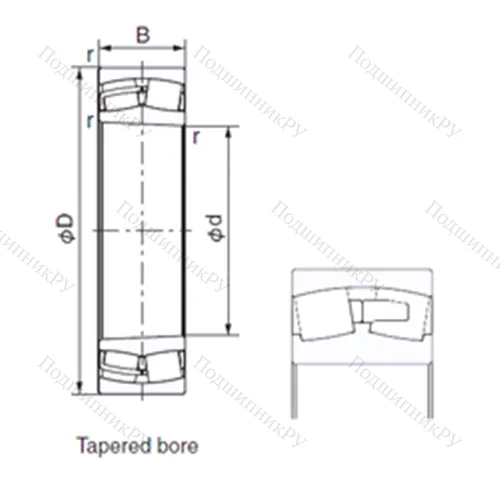 Подшипник роликовый радиальный 23126AXK
