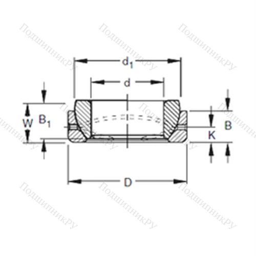 Подшипник скольжения сферический 25SBT 40 от производителя  TIMKEN