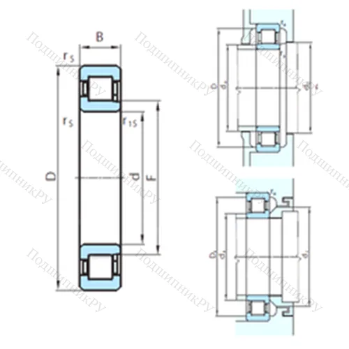 Подшипник роликовый радиальный  412-303