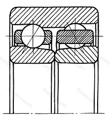 Подшипник  3309D (3086309) размер 45x100x39,7