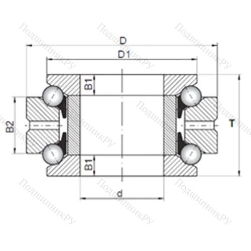 Подшипник шариковый упорно-радиальный 234424