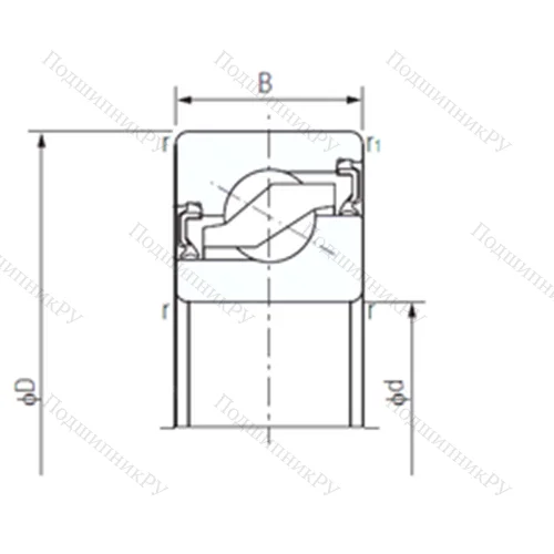 Подшипник шариковый упорно-радиальный 17TAB 04-2NK