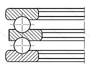Подшипник  38207 (52207) 