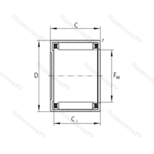 Подшипник игольчатый радиальный BCE 208