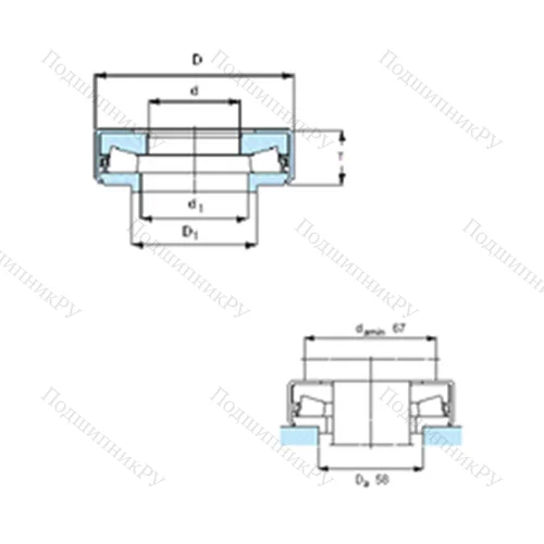 Подшипник роликовый упорный BFSB 353323A/HA 3 от производителя  SKF