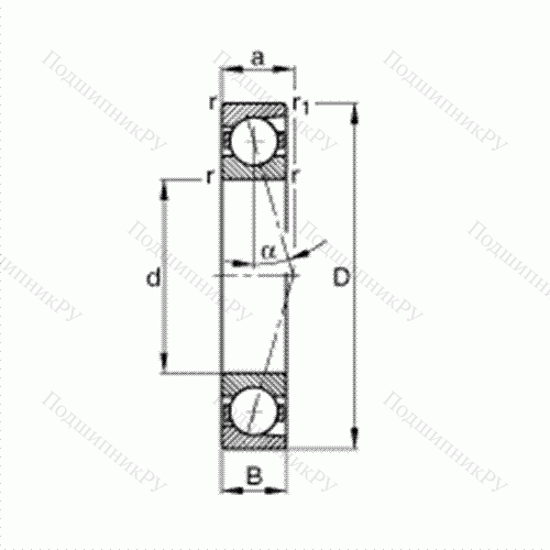 Подшипник шпиндельный B 71902-C-T-P 4S от производителя  FAG Подшипник шпиндельный B 71902-C-T-P 4S от производителя  FAG