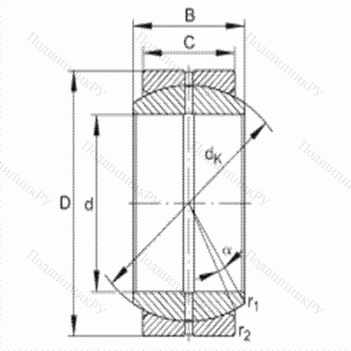 Подшипник шарнирный GE 70-DO от производителя  INA Подшипник шарнирный GE 70-DO от производителя  INA